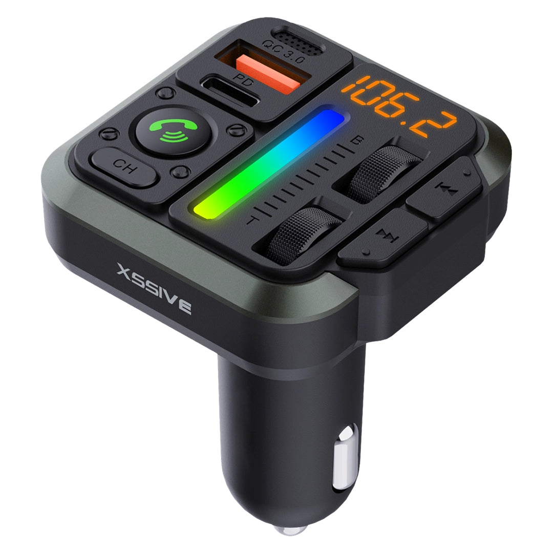 Xssive XSS-FM14 Wireless FM Transmitter 20 W PD – kabelloses Audio & Laden für’s Auto