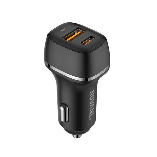 Artikelüberschrift:NOVANL PowerDrive Elite 38 W – KFZ-Schnellladeadapter mit USB-C auf USB-C Kabel