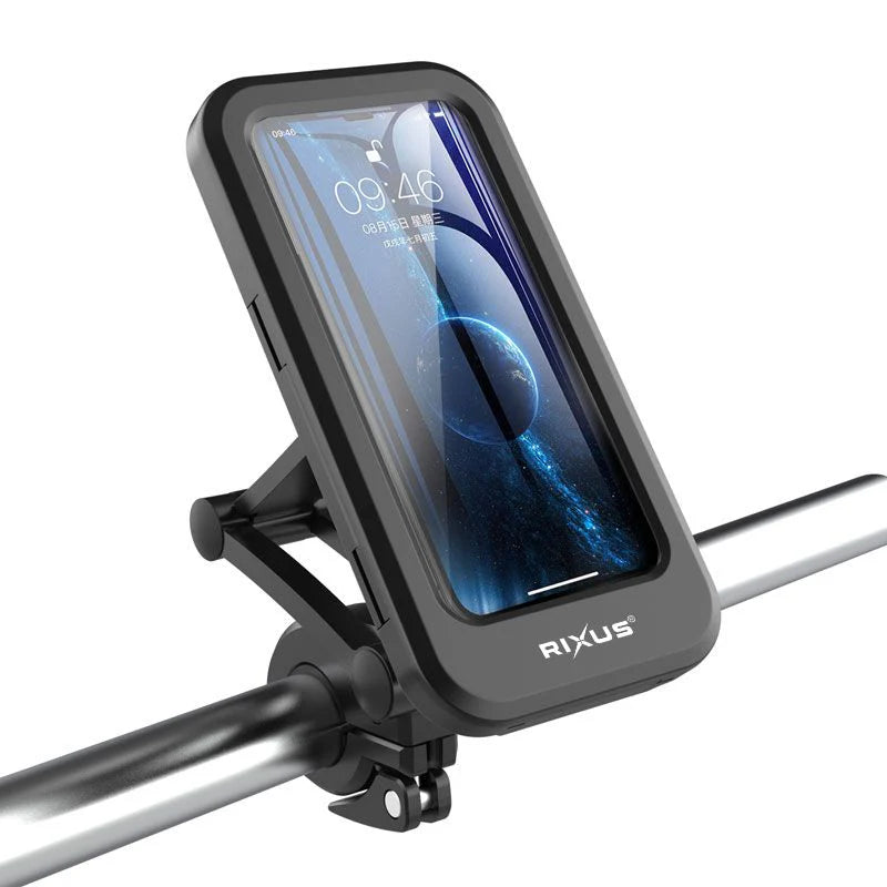 Rixus RXHM52 Wasserdichte Fahrrad-Handyhalterung 360° Rotation