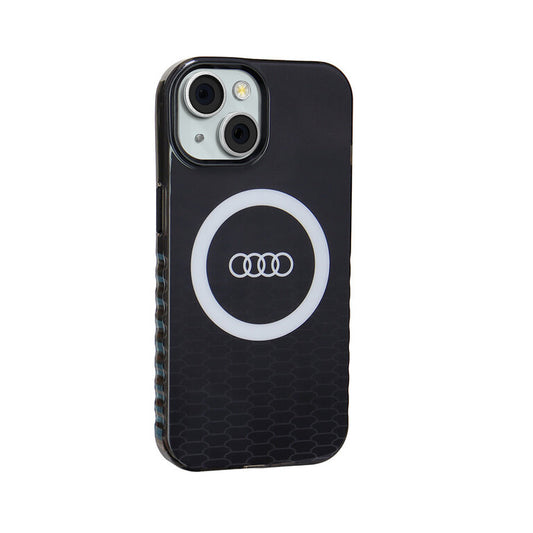 Audi iPhone 15 Back-Cover Hülle - IML Case - Magsafe - Schwarz