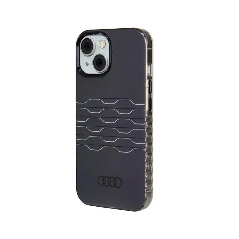 Audi iPhone 15 Back-Cover Hülle - IML Case - Magsafe - Profil - Schwarz