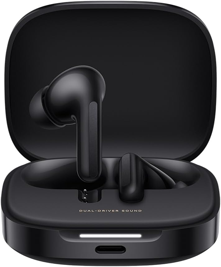 Redmi Buds 6 Play - In-Ear Kopfhörer, 36h Akkulaufzeit, 10mm Dynamik-Treiber mit 4 EQ-Einstellungen, AI-Geräuschunterdrückung für Anrufe, Bluetooth 5.4, Schnellladen für 3h Musik in 10 Minuten, Black