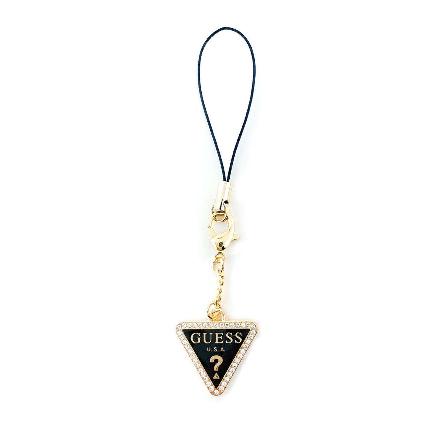 Guess Universal Wrist Chain – Diamond Charm – Black