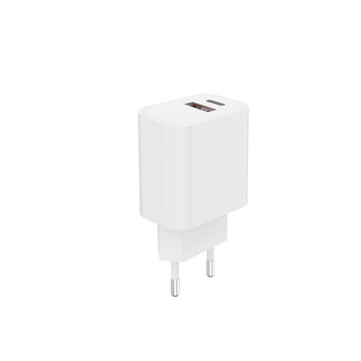 NOVANL ProCharge 20W Dual Port (USB-A & USB-C) Wall Charger White