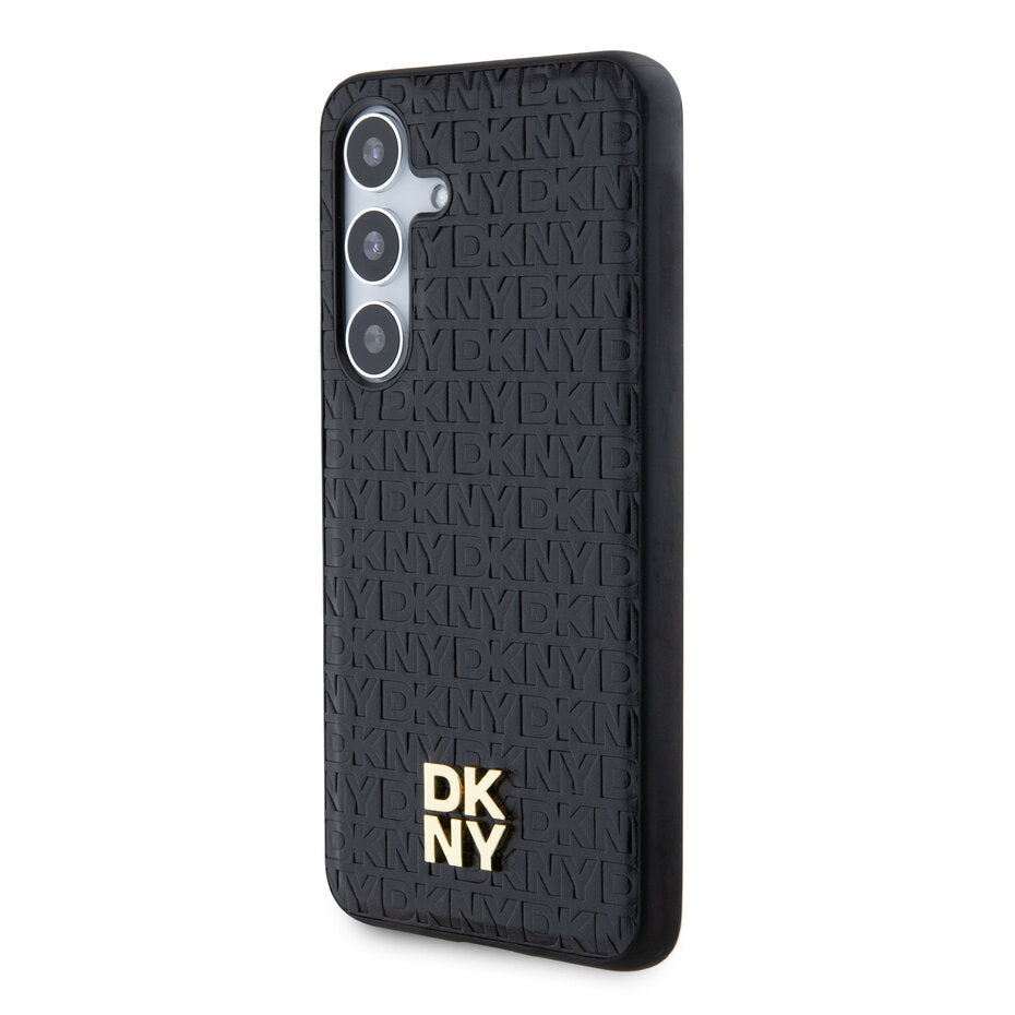 DKNY Backcover für Galaxy S25 – Schwarze Schutzhülle mit geprägtem Logo-Design