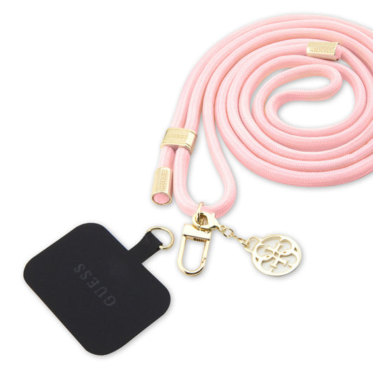 Guess Tether Patch Phone Strap – Universal Cord – Pink